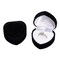 Heart Shape Finger Ring Ear Stud Jewelry Display Holder Storage Box Container